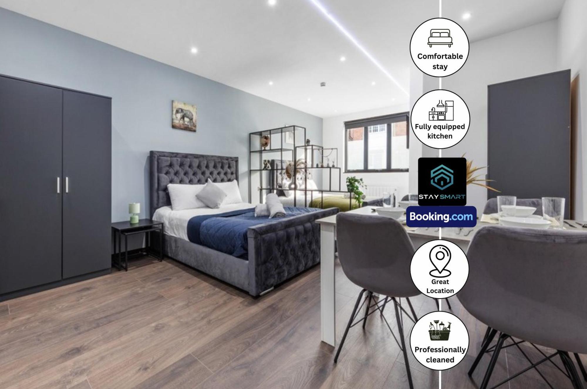 Stylish Studio Apt By Stay Smart Short Lets & Serviced Accommodation Woodstock With Free Wifi Londen Buitenkant foto